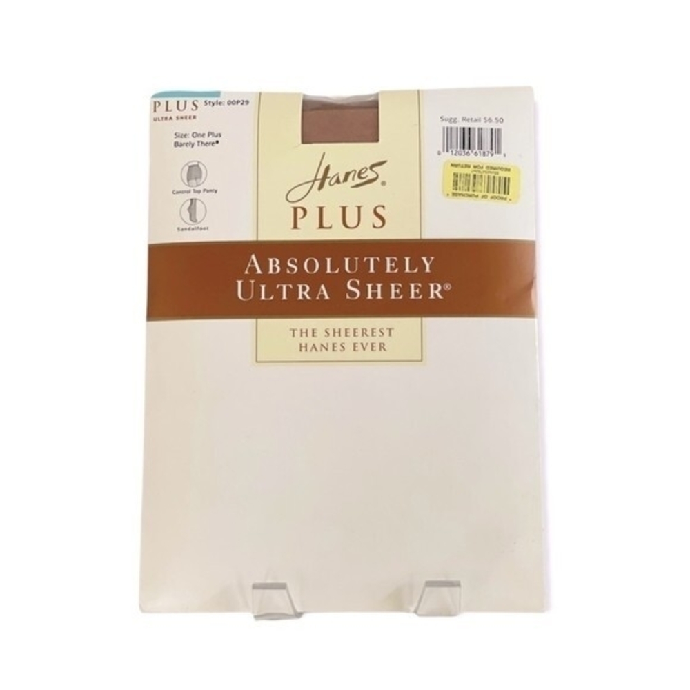 Hanes Absolutely Ultra Sheer Control Top Pantyhose Barely There One+ Nylon NIP